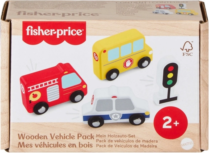 Ensemble de véhicules en bois Fisher-Price