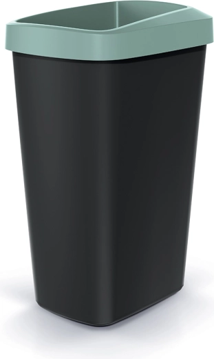 Poubelle avec cadre pour sac 45 l vert clair