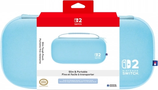 Étui HORI Slim Tough pour Nintendo Switch 2, bleu clair