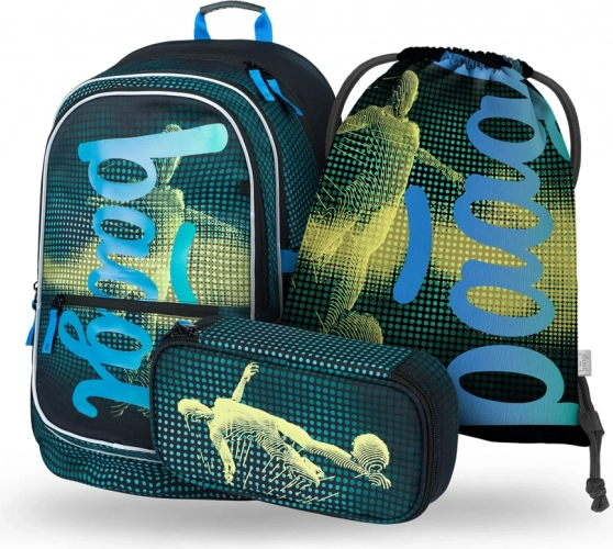 Ensemble scolaire BAAGL pour les joueurs de football : sac à dos, trousse et sac