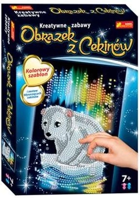 Tableau à paillettes – ourson