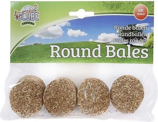 Set de balles de paille rondes 1:32 (4 pièces)