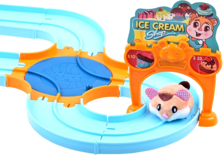 Piste de glaces avec aiguillage