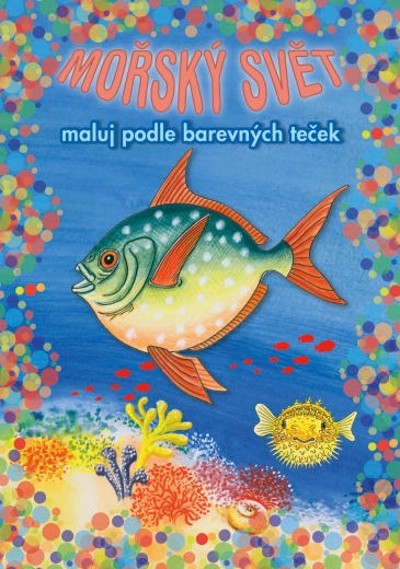 Livre de coloriage A5 Monde marin Colorie selon les points de couleur