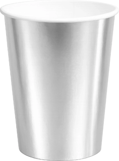 Gobelet en papier argenté - 1 pièce