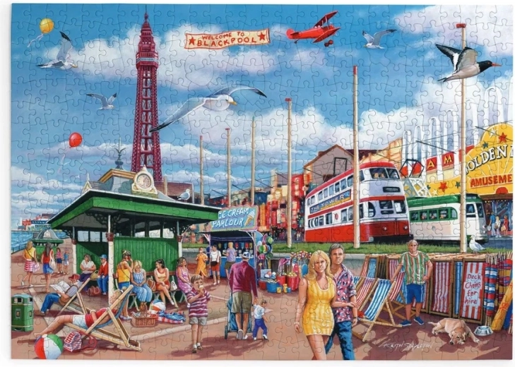 Puzzle House of Puzzles La promenade de Blackpool, 500 grandes pièces