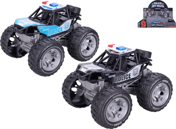 Voiture de police à inertie 13 cm