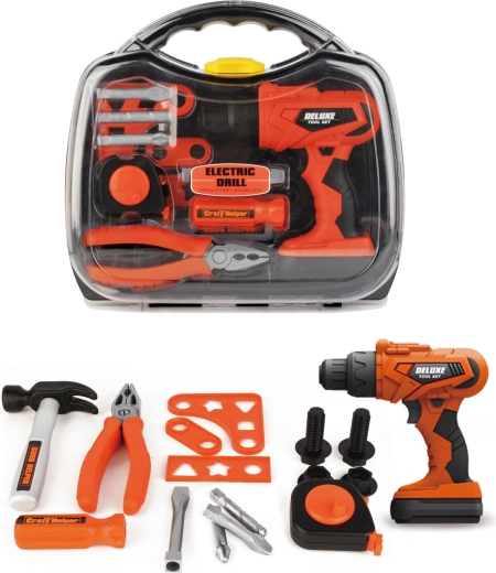 Ensemble d’outils pour enfants PLEJO dans une mallette
