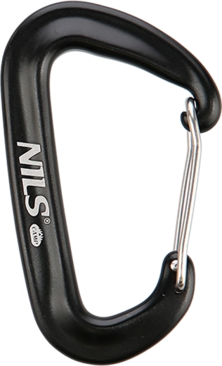 Mousqueton en aluminium NILS Camp 12 kN noir