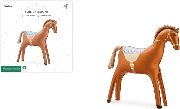 Ballon en aluminium Cheval 112 × 97 cm