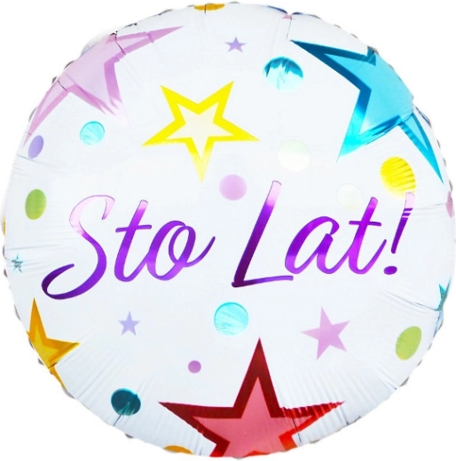 Ballon en feuille rond « Sto Lat » pour hélium