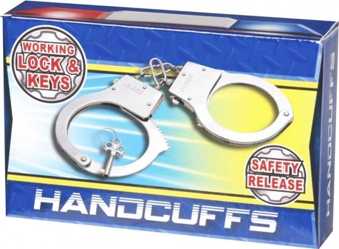 Menottes métalliques pour enfants pour jouer aux policiers et voleurs
