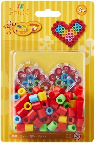 Hama Maxi – grand coffret de perles à repasser Cœur