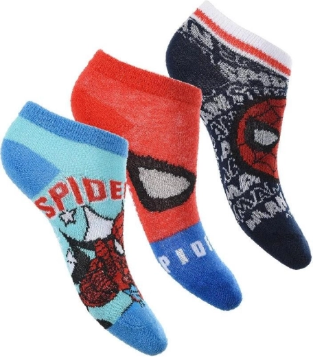 Chaussettes courtes pour enfants Spider-Man - 3 paires