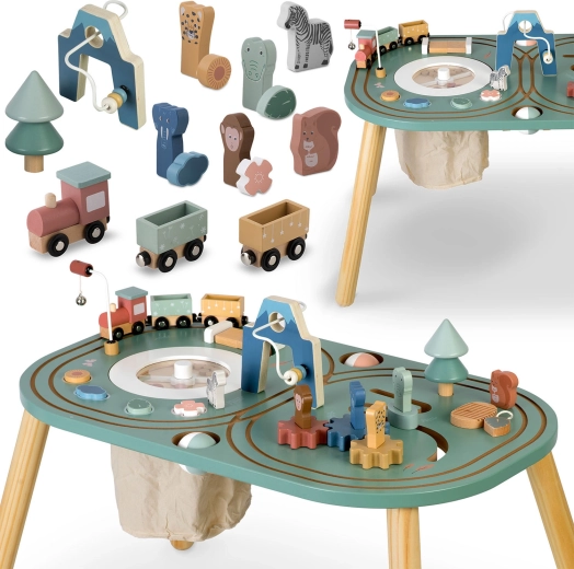 Table sensorielle et d’activités en bois NUKIDO pour enfants
