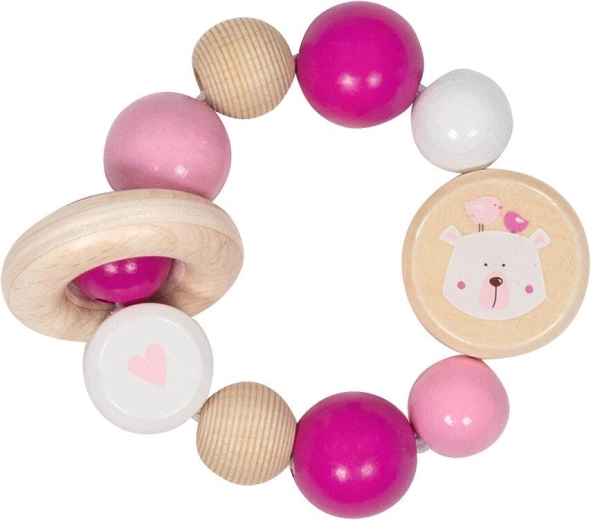 Anneau tactile élastique Goki avec ours polaire - 1 pièce
