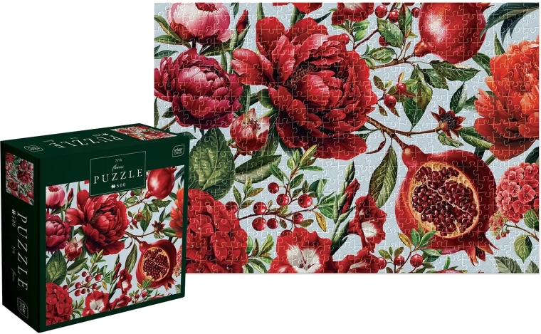 Puzzle Fleurs – fleurs rouges 500 pièces