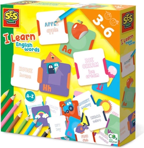SES kit d’apprentissage de l’anglais avec livre de coloriage