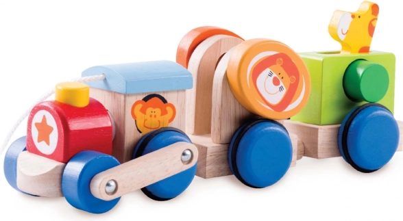 Petit train safari en bois