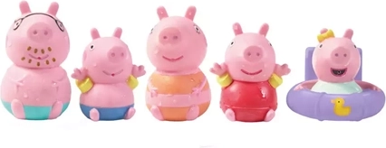 5 personnages Peppa Pig dans un seul pack