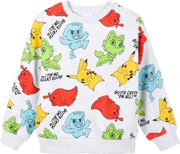Sweat-shirt gris pour garçon Pokémon