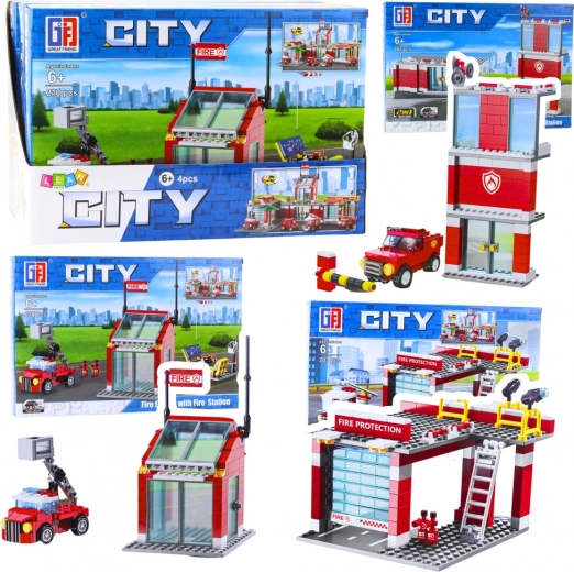 Kit de construction base de pompiers avec garage 203–210 pièces