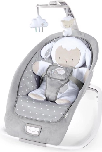 Transat vibrant Ingenuity avec mélodies Cuddle Lamb 0m+ jusqu’à 18 kg