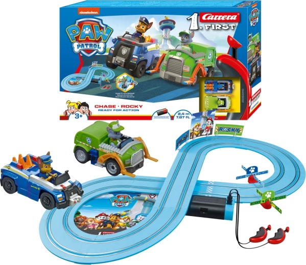 Carrera First PAW Patrol – Prêts pour l'action, circuit de course de 2,4 m