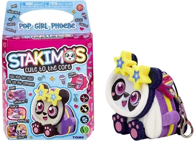 TOMY Stakimos Pop Girl Phoebe – kit créatif pour assembler une figurine