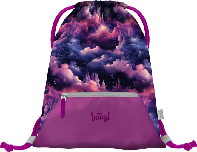 Baagl sac avec poche Royaume des Licornes