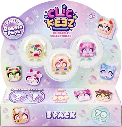 Goliath Clickeez série 3 Bubble Pops, pack de 5