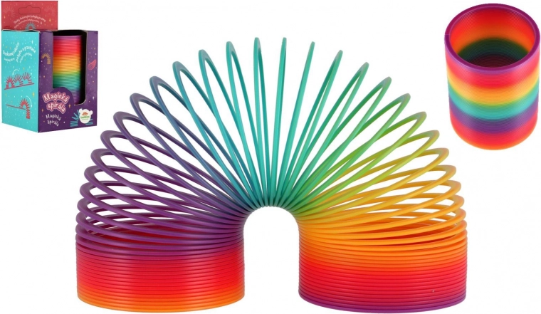 Ressort magique arc-en-ciel – jouet en plastique 7,5 cm