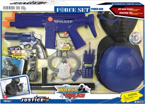 Set de police avec casque MAC TOYS