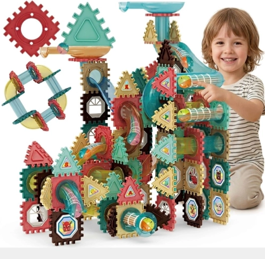 Woopie 3D jeu de construction avec circuit de billes, 228 pièces