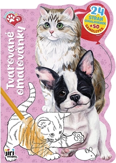 Coloriages découpés chiots et chatons