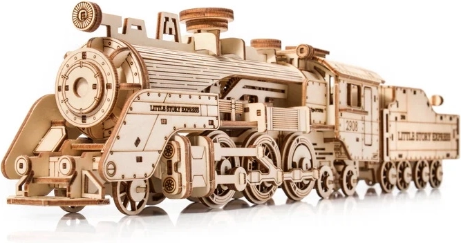 Little Story puzzle 3D en bois locomotive à vapeur