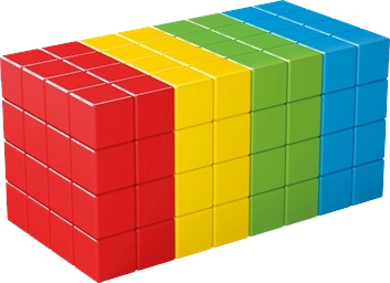 Geomag Magicube Full Color – jeu de construction magnétique 128 cubes