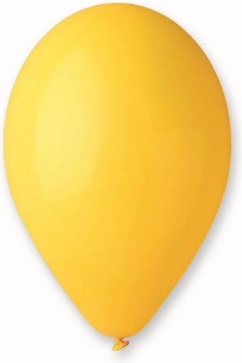Ballons pastel 25 cm – jaune foncé
