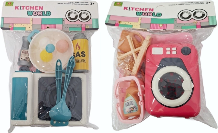 Set ménager pour enfants avec cuisine ou machine à laver