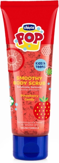Chicco POP gommage corporel pour enfants et adolescents – smoothie à la fraise 150 ml
