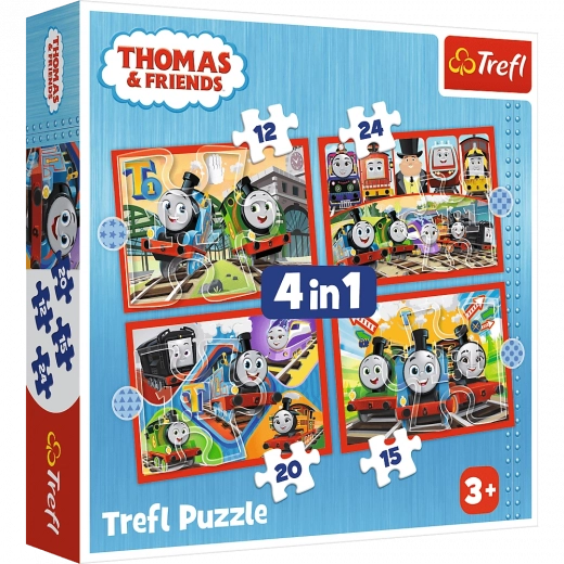 Puzzle 4v1 Courageux Thomas, Thomas et ses amis