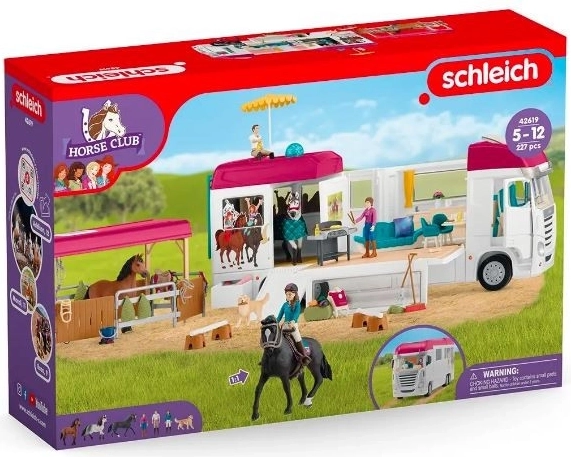 Transporteur pour chevaux Schleich Horse Club avec figurines