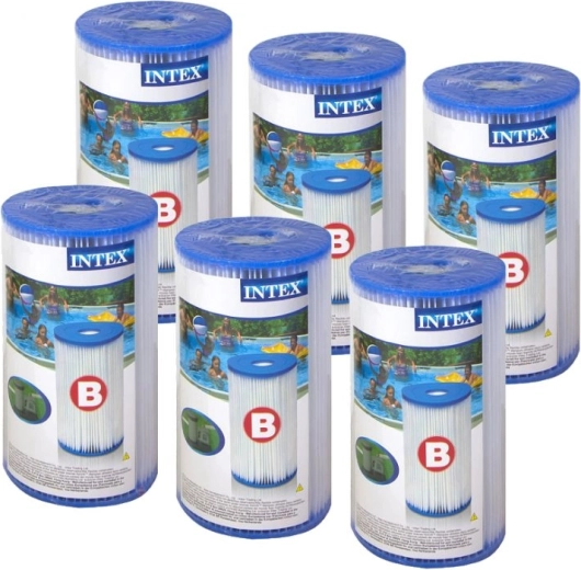 Ensemble de Filtres Intex Type B 6pcs