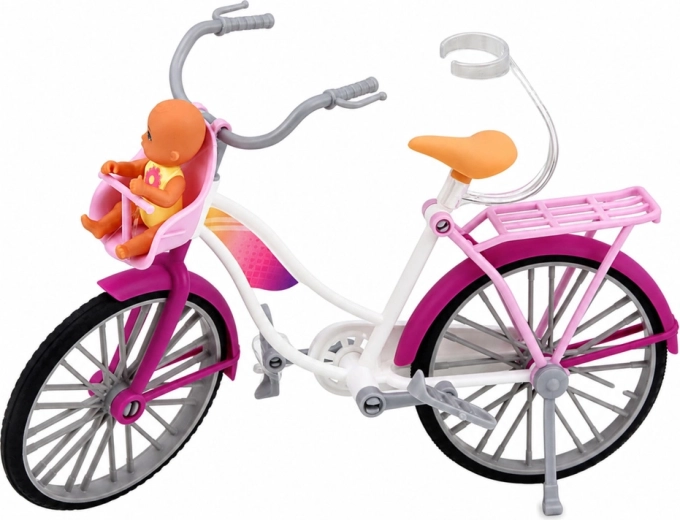 Vélo avec siège enfant et bébé
