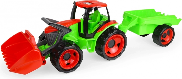 Tracteur Lena avec pelle et remorque pour enfants