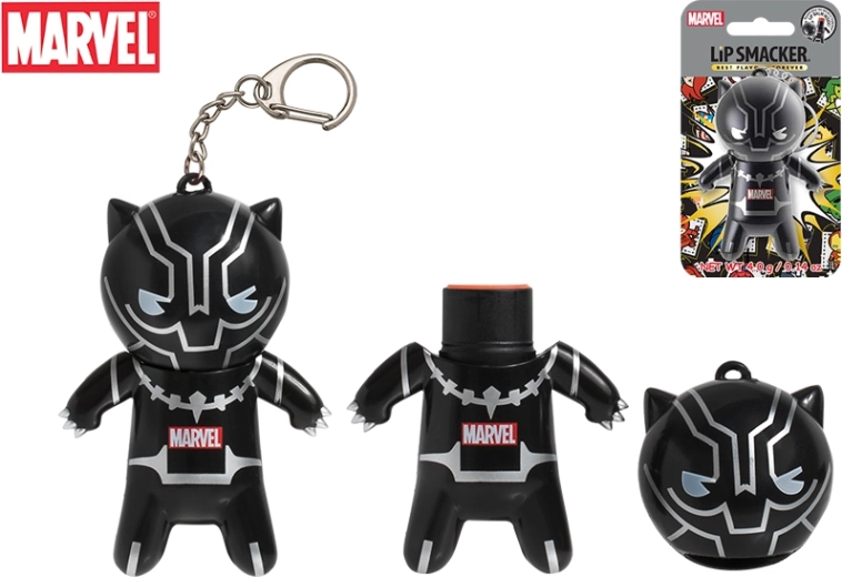 Lip Smacker baume à lèvres Black Panther mandarine avec porte-clés