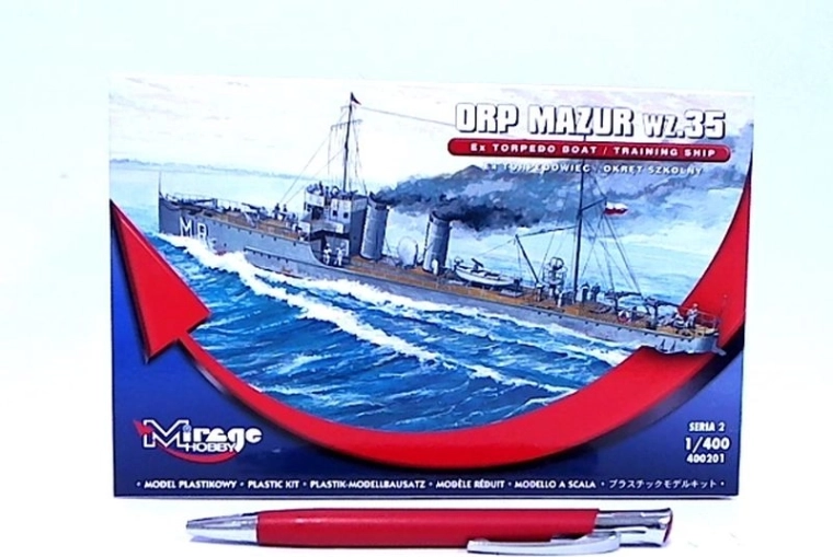 Maquette de navire ORP Mazur (école) Mirage