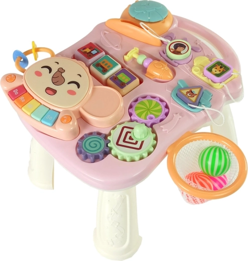 2-en-1 : trotteur et table de jeu