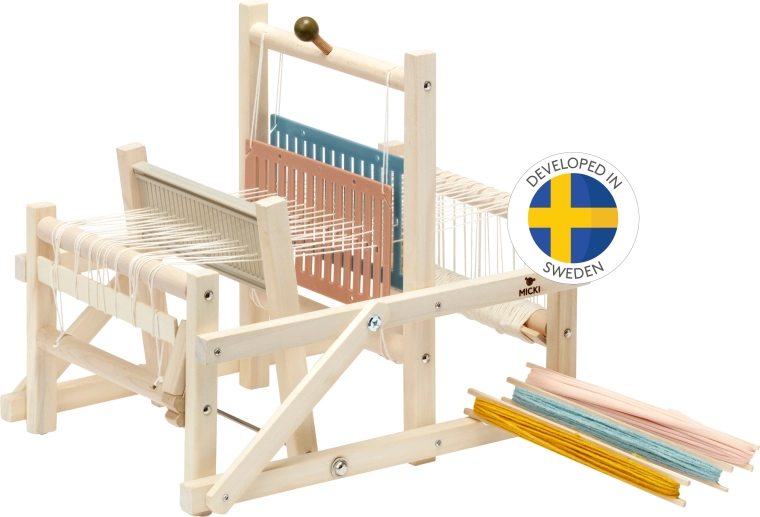 Métier à tisser en bois Micki pour enfants – tissage créatif