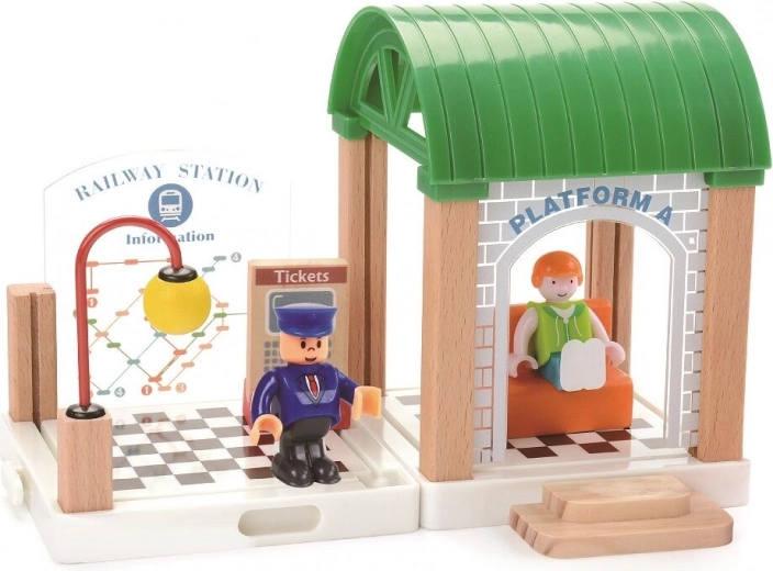 Une gare pour un jeu de train réaliste
